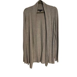 Cyrus Womens Gray Open Front Cardigan  M Lightweight Sweater Office Lagenlook